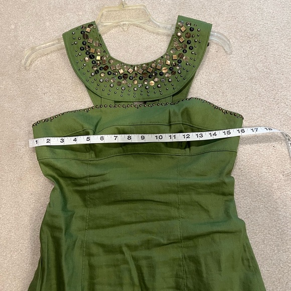 Adrianna Papell dress beaded collar size 6 in good preowned condition. - Picture 5 of 8